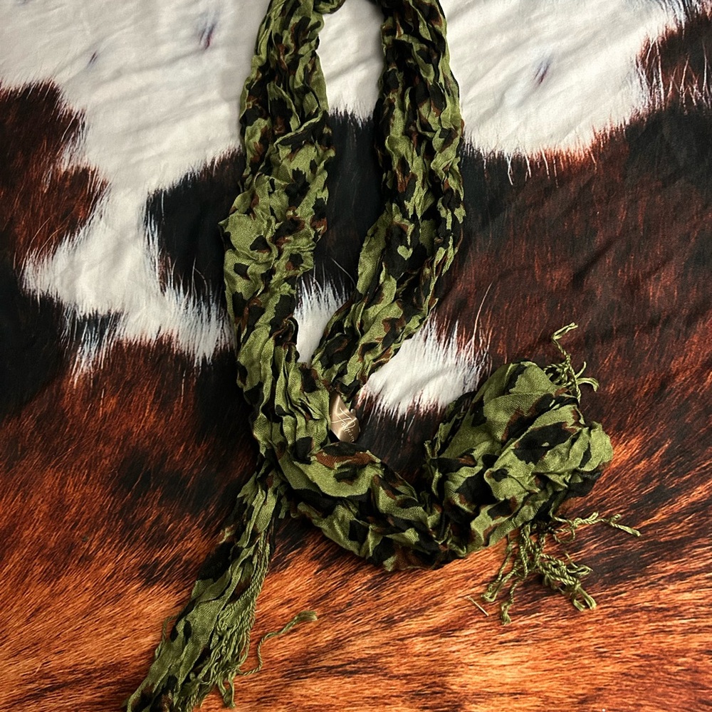 Green Camouflage Scarf